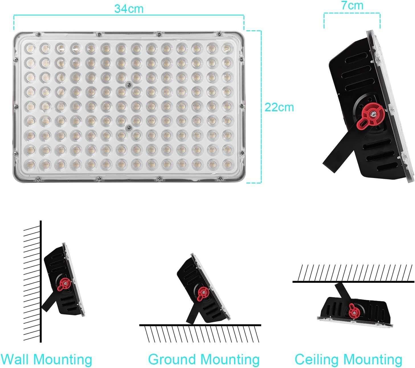 Detalle 2 de CREATESTAR Focos LED Exterior 400W