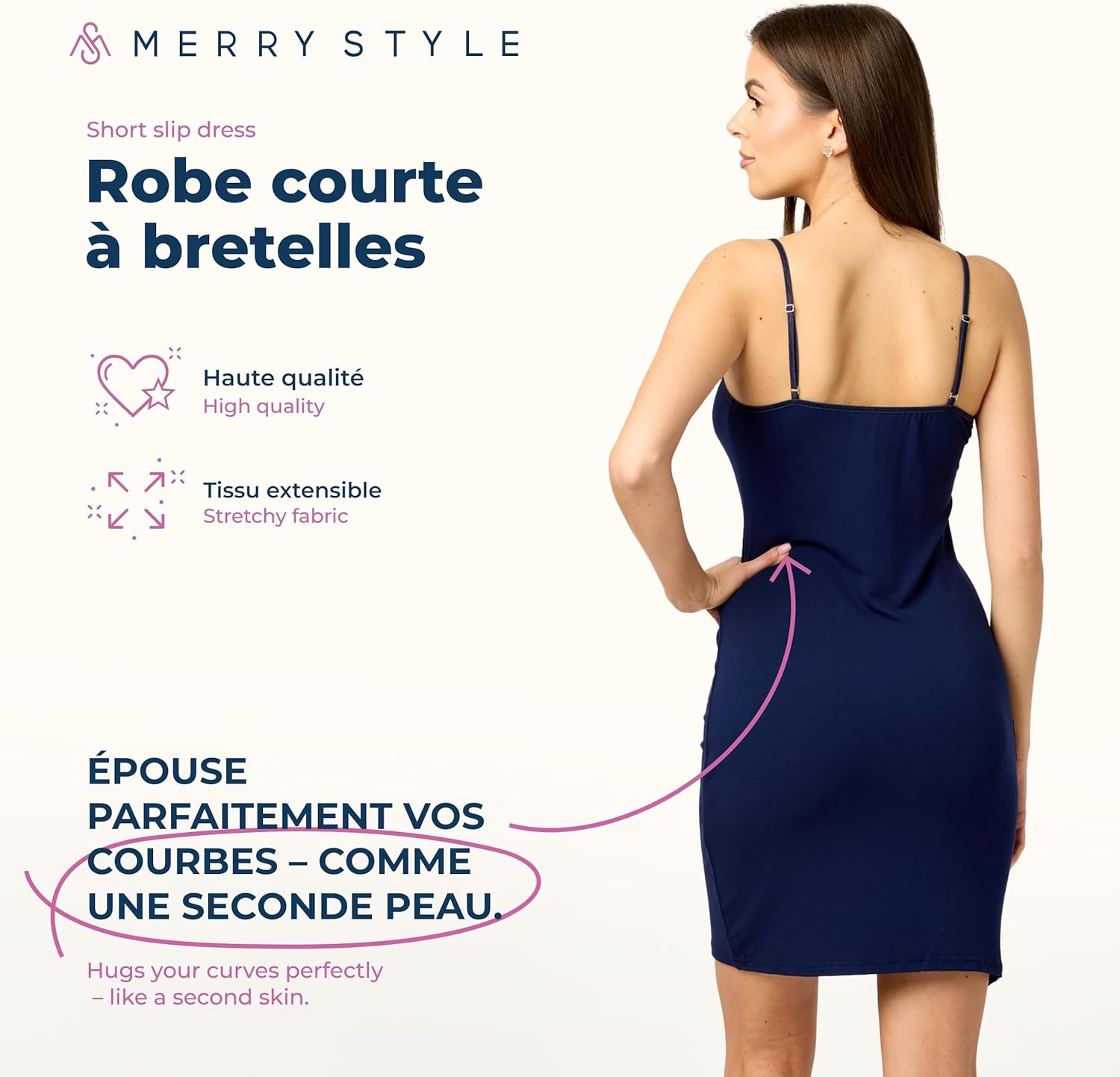 Thumbnail 2 de Merry Style Fond de Robe à Bretelles MS-203 – Jupon léger en viscose pour femme