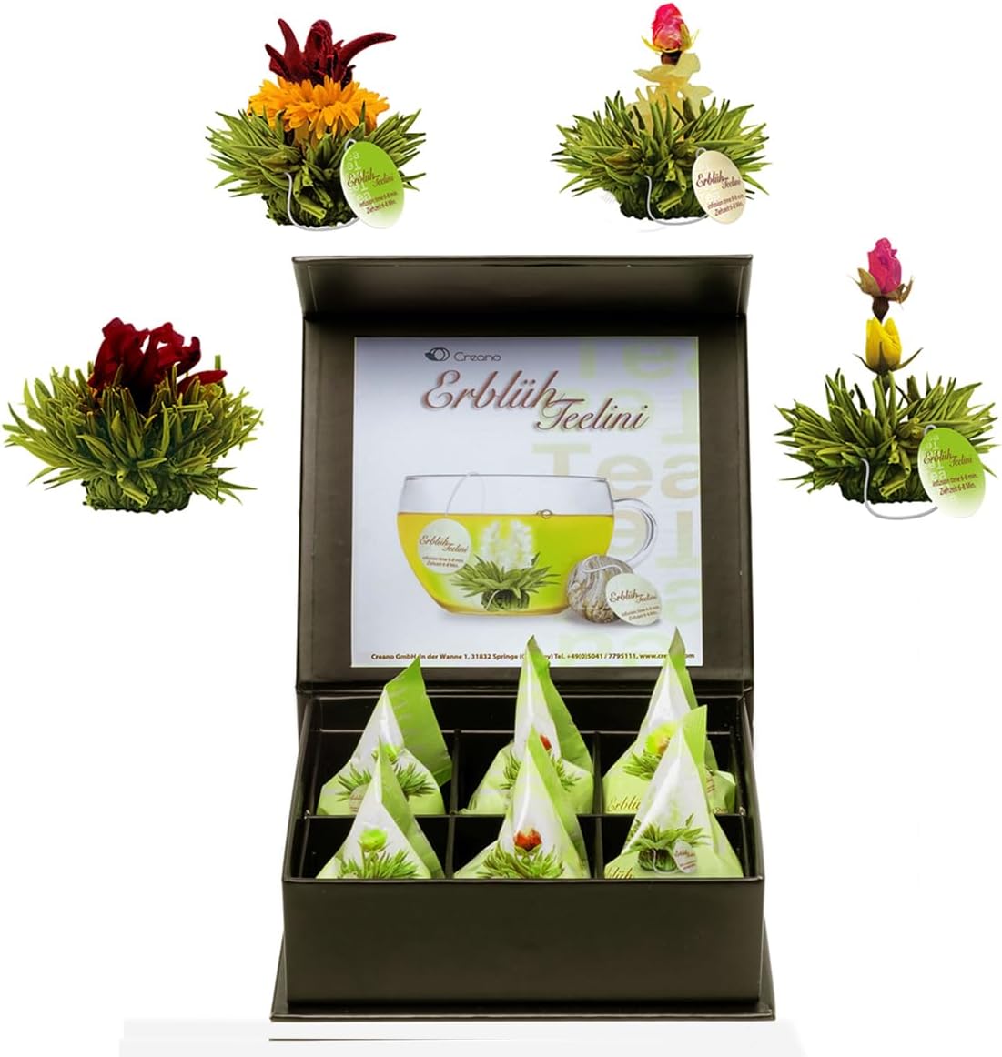 Thumbnail 6 de Creano Coffret Cadeau Fleurs de Thé Mix 6 pcs – Coffret Magnétique Élégant