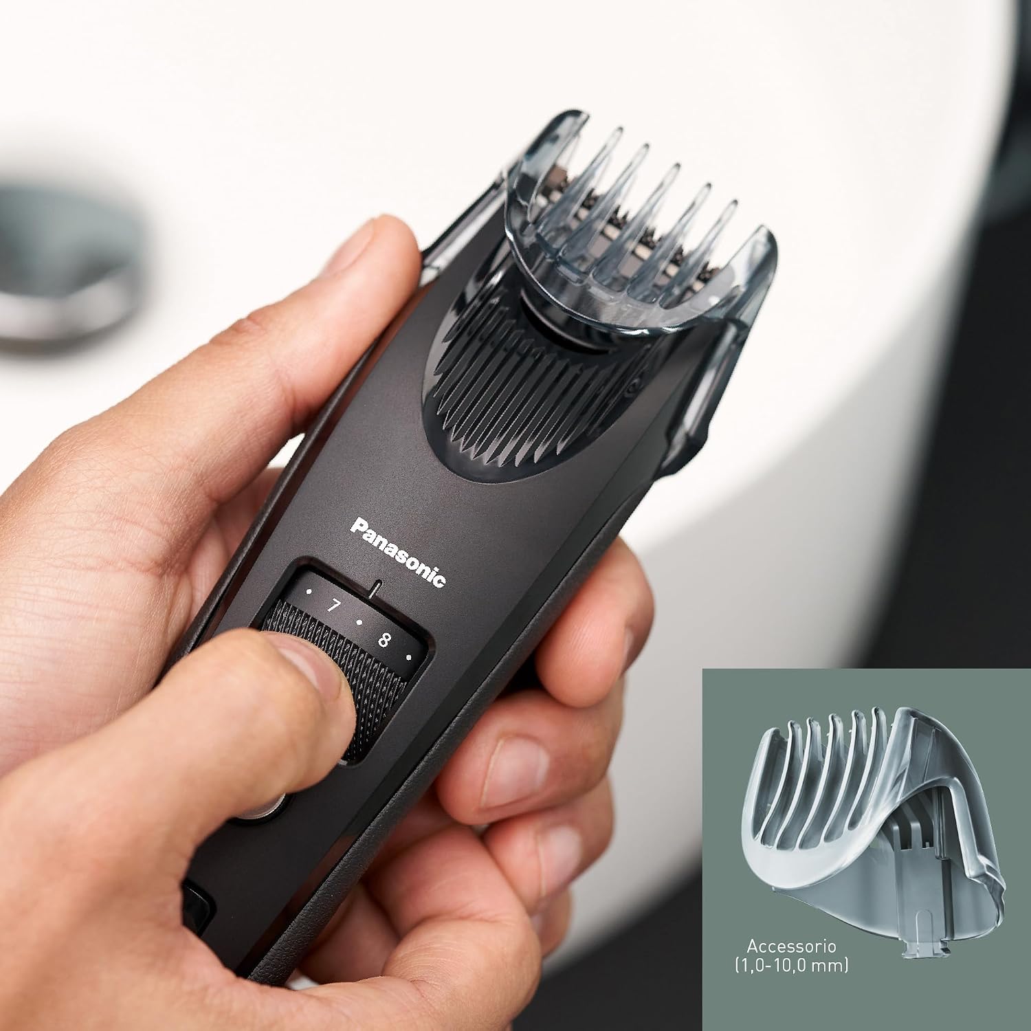 Thumbnail 3 de Panasonic ER-SB40-K803 regolabarba cordless impermeabile con 20 lunghezze