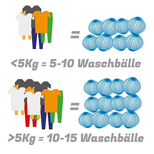 Detalle de BluePet 12x Tierhaarentferner Waschmaschine – Fusselbälle Trocknerbälle