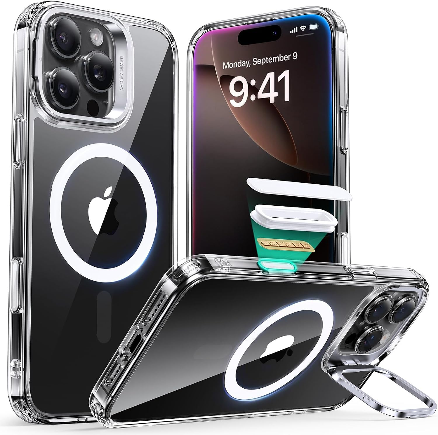 Detalle de ESR Coque iPhone 16 Pro Max 1500 g MagSafe