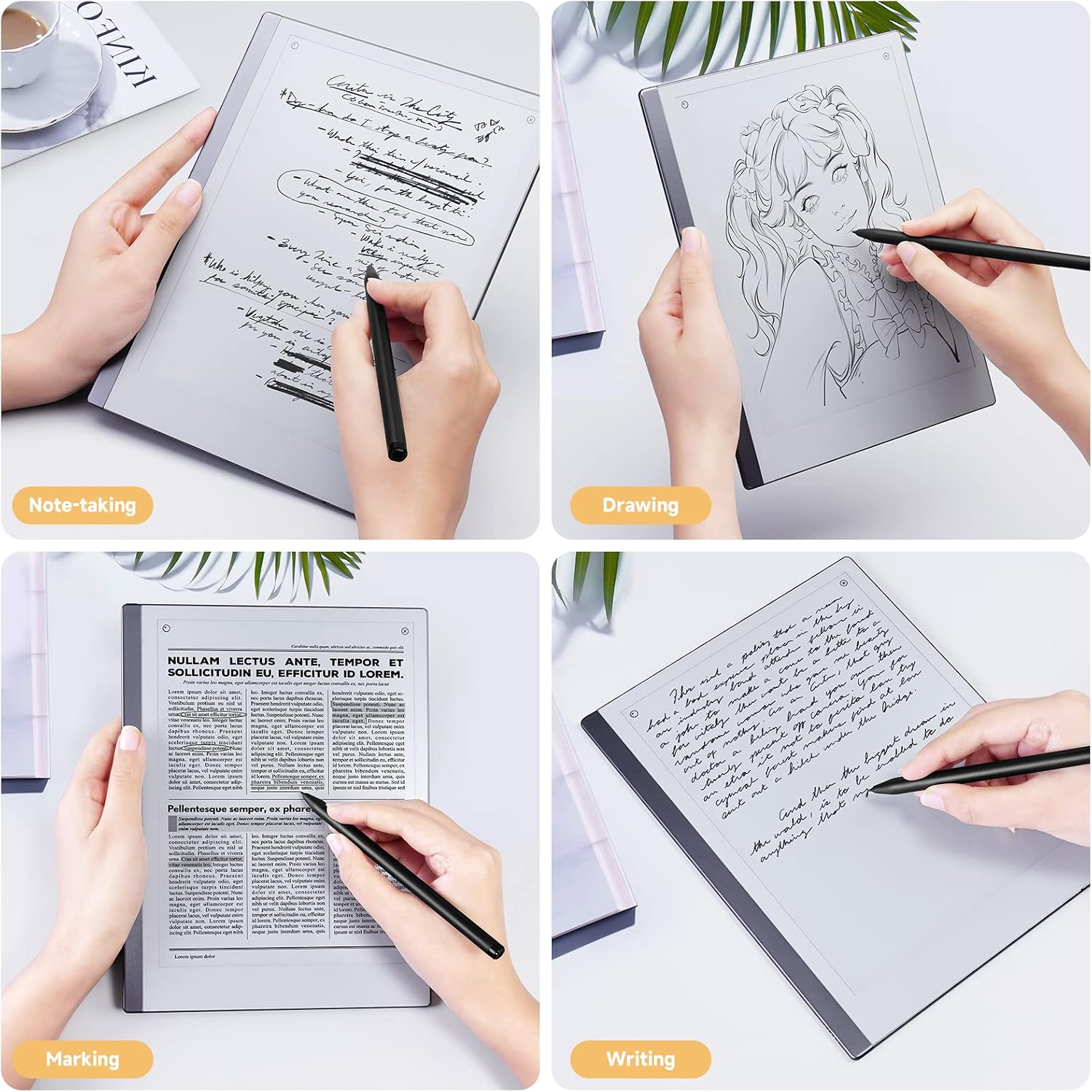 Detalle de (10 Pointes) Embouts de Rechange pour Stylet Remarkable – sensibilité à la pression 4096, support d’écriture inclinable et outil de retrait des pointes