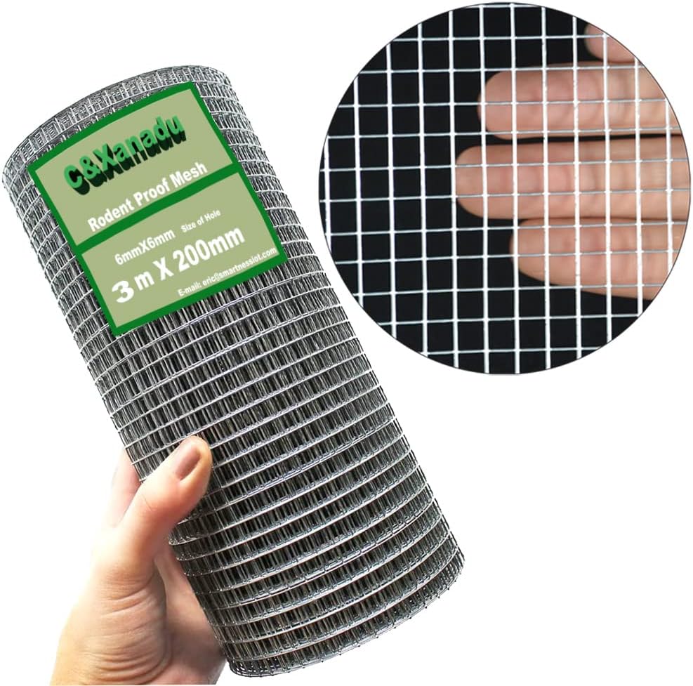 Thumbnail 6 de C&Xanadu Rodent Mesh 400mm x 12m – Galvanised Welded Wire Mesh Roll for Rat and Mouse Prevention