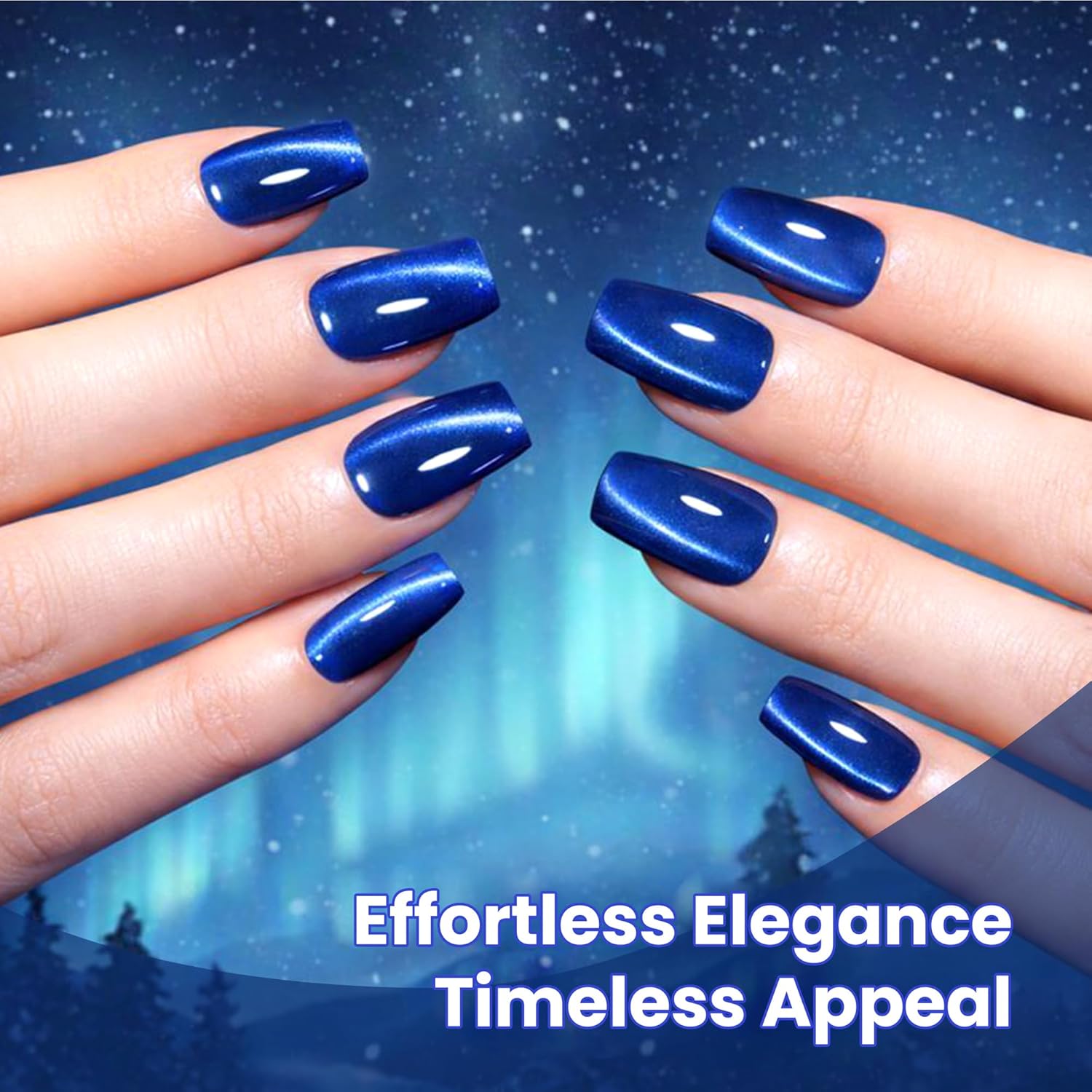 Thumbnail 3 de Beetles Navy Blue Cat Eye Gel Polish