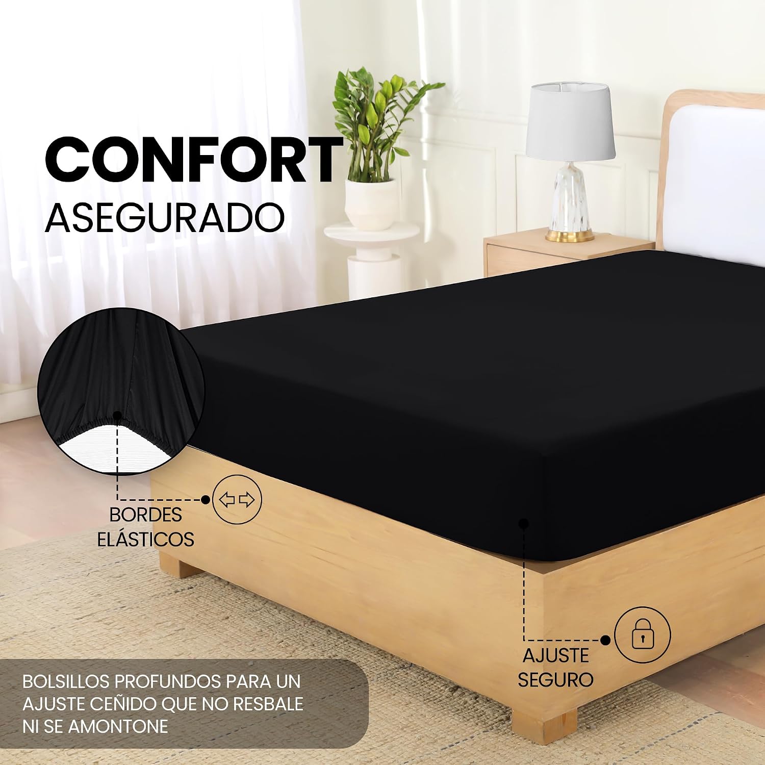 Detalle 2 de Utopia Bedding Sabana Bajera 160x200 Microfibra
