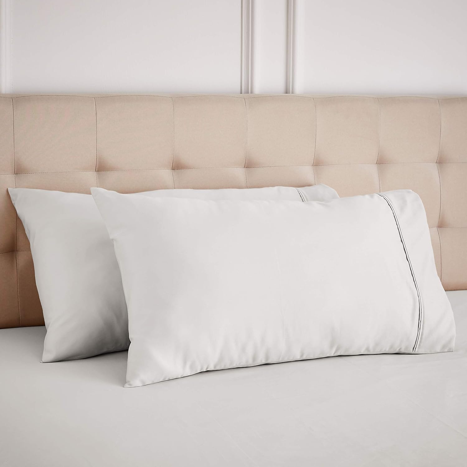Thumbnail 4 de Amazon Basics 400 TC Cotton Sateen Pillowcases 50 x 80 cm