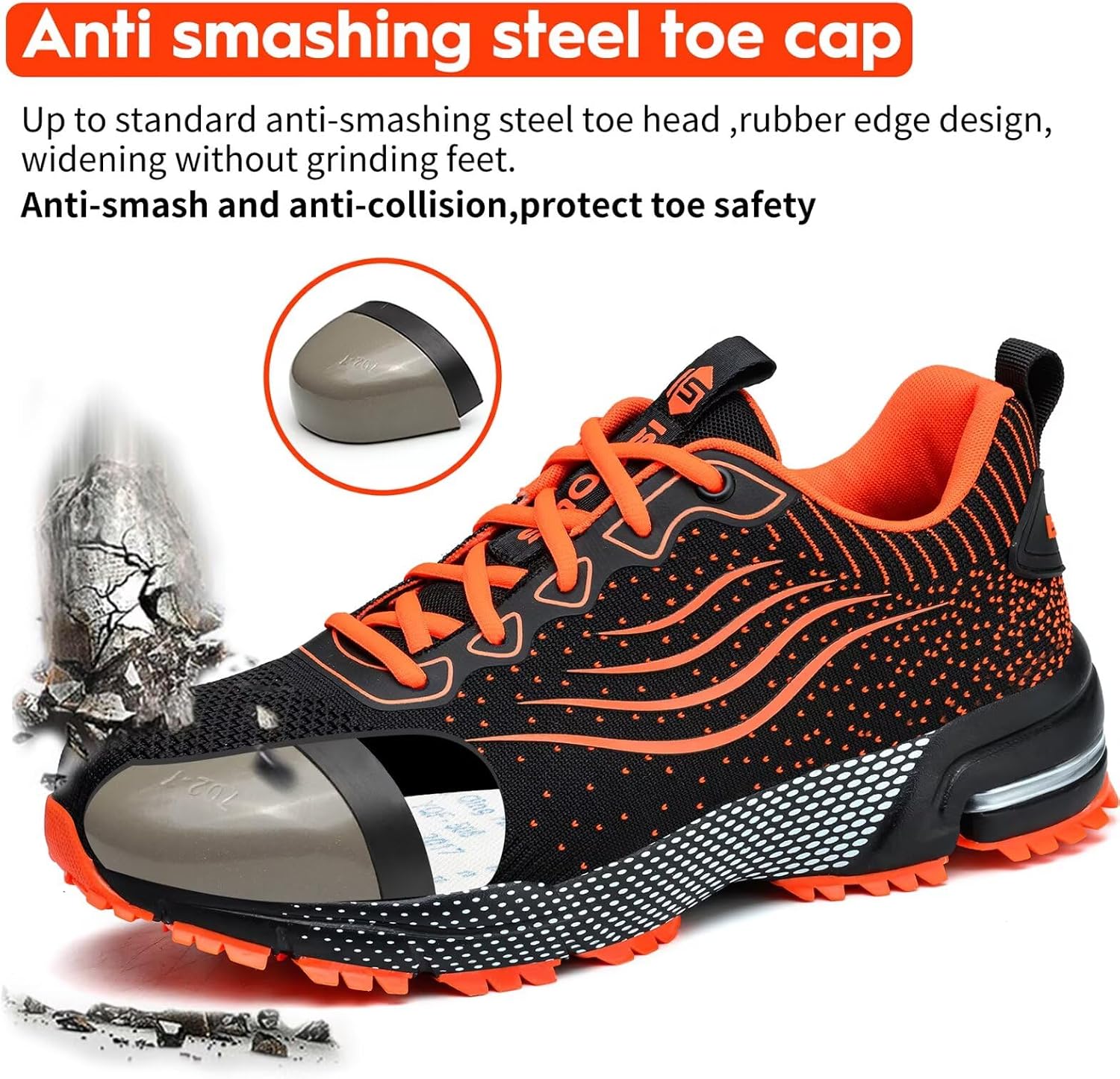 Thumbnail 3 de CYKYGGO Scarpe antinfortunistiche arancione
