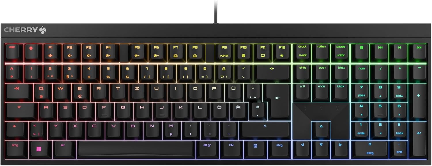 Thumbnail 6 de CHERRY MX 2.0S Gaming-Tastatur (QWERTZ) mit MX2A Red Switches und RGB-Beleuchtung – kabelgebunden
