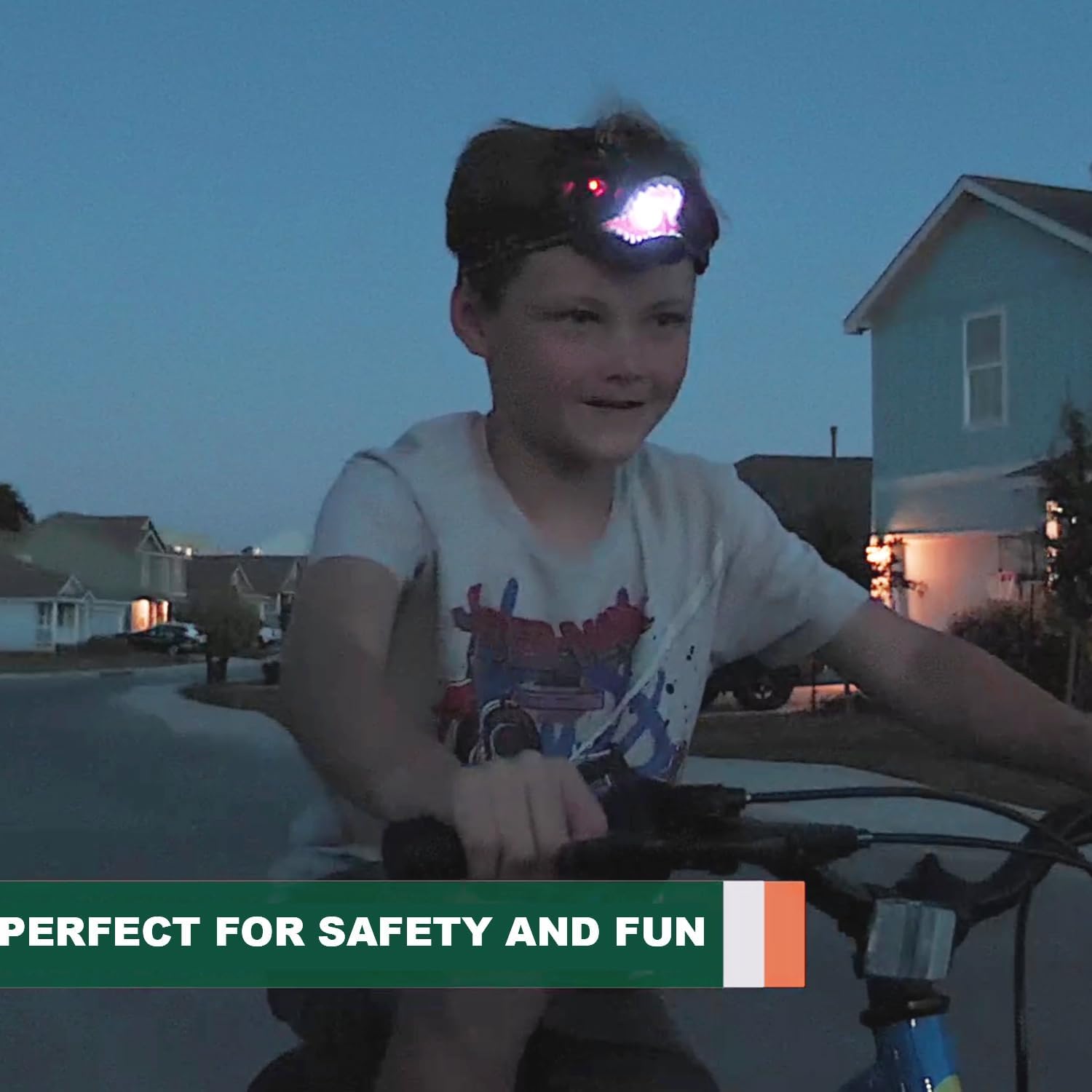Detalle de Gofimyee T-Rex Dinosaur Headlamp for Kids