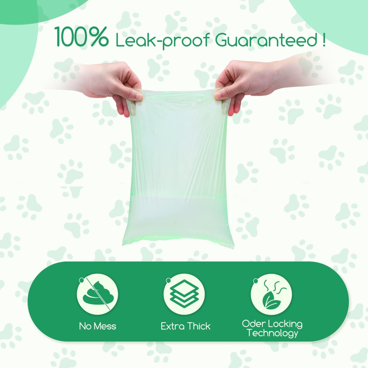 Detalle 2 de Nobleza Sacs à crottes pour chien Nobleza – 300 sachets, 20 rouleaux