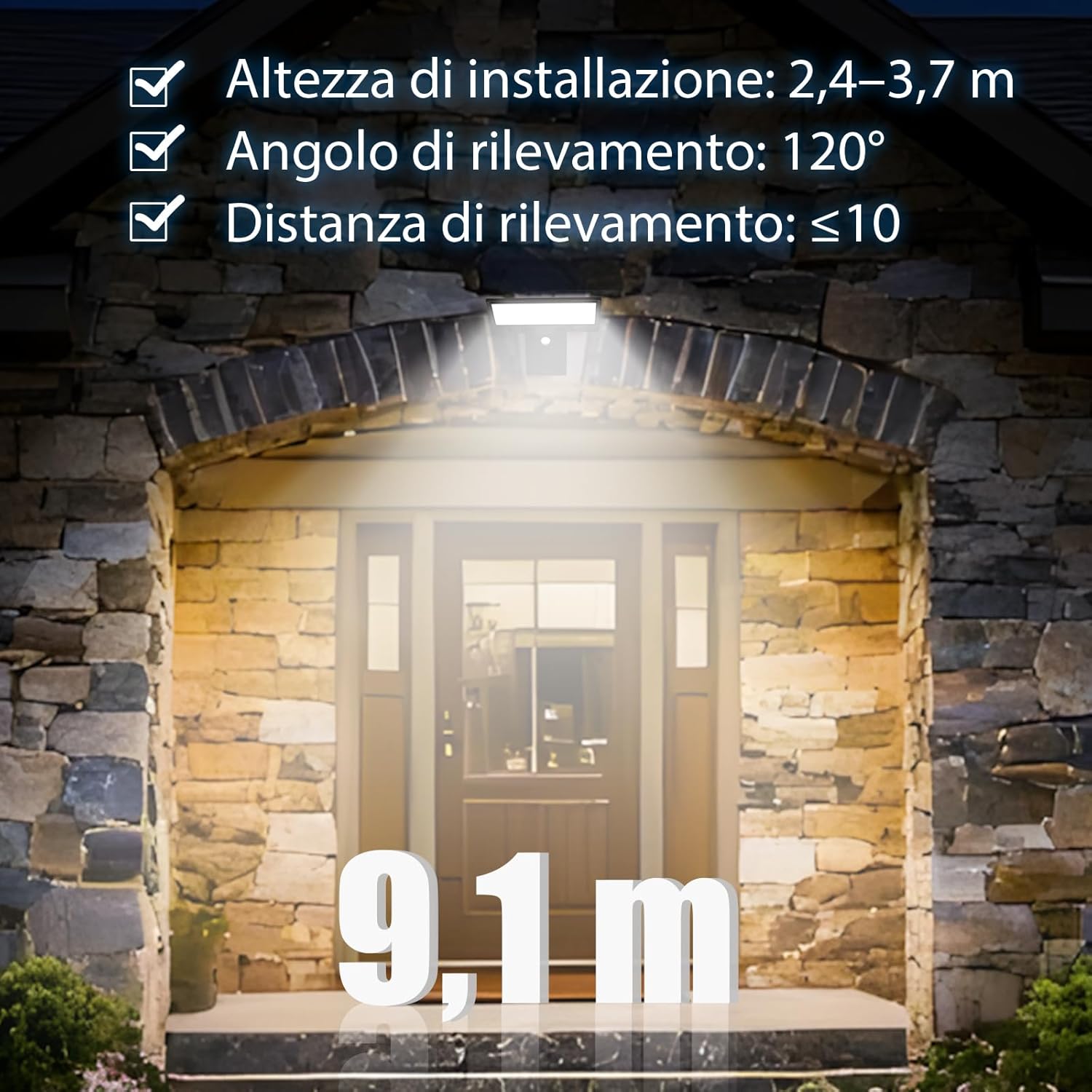 Thumbnail 6 de JESLED Luce Solare con 90 LED: 4 modalità, sensore di movimento e doppia alimentazione (2 pezzi)