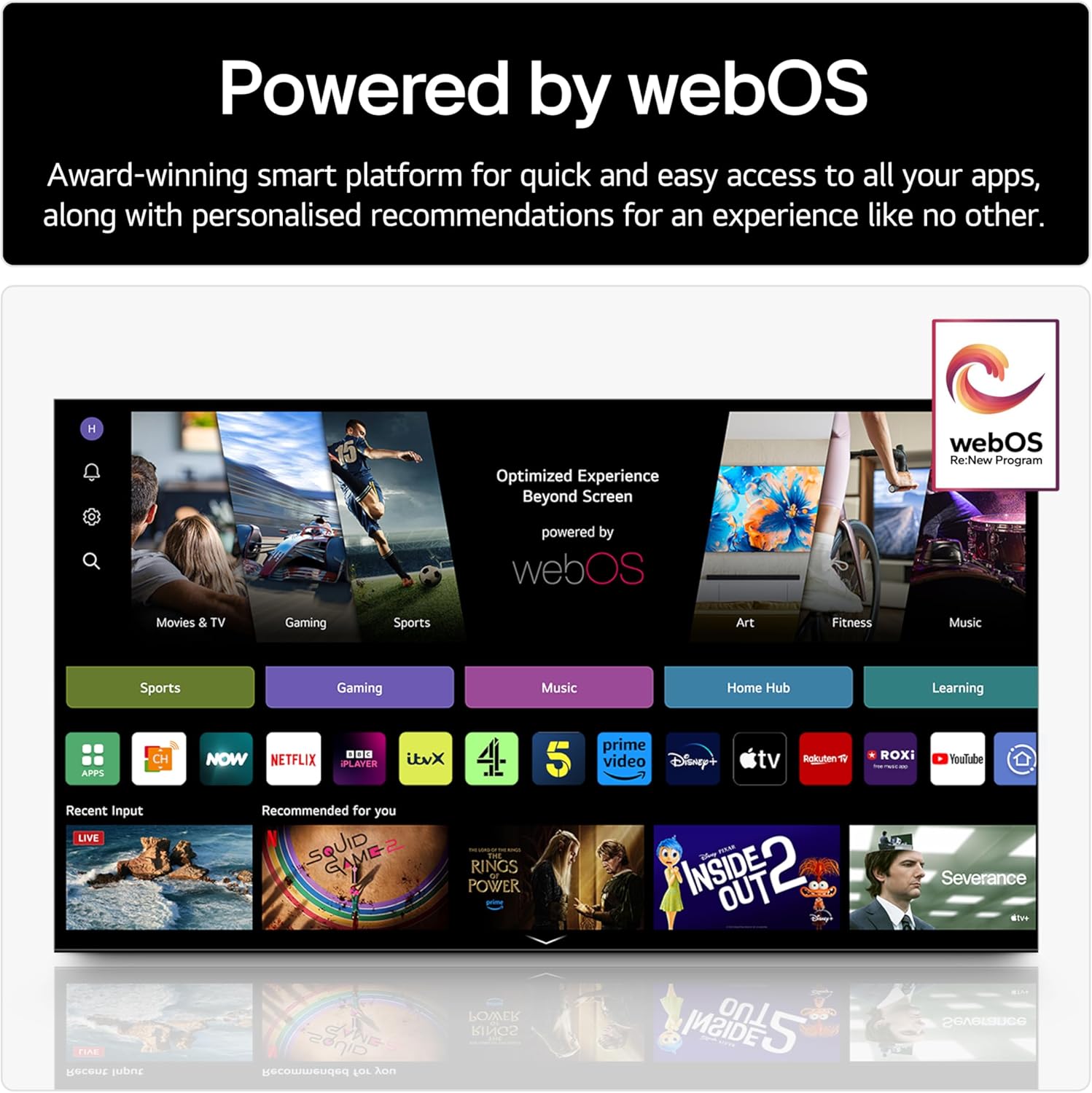 Thumbnail 5 de LG 50QNED80A6A 50-Inch 4K QNED Smart TV (α7 AI Processor, Freeview Play, Alexa, 60Hz) — 2025 model