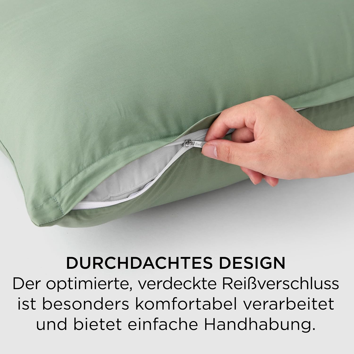 Detalle 2 de BEDSURE Kissenbezug 40x80 2er Set