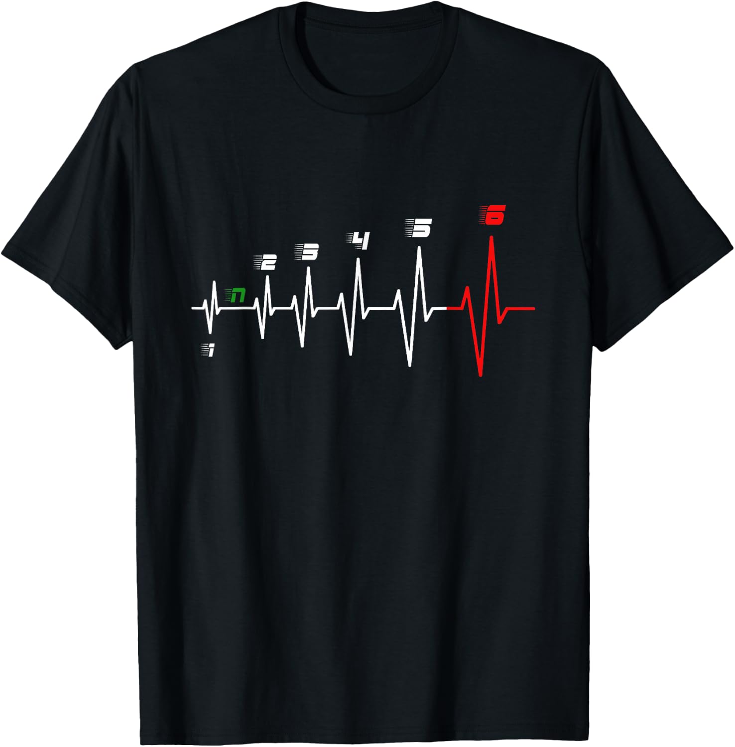 Detalle de Moto Racing Heartbeat Camiseta para hombre