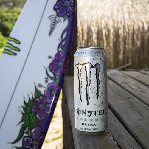 Detalle 2 de Monster Energy Ultra White – 24 lattine da 500 ml: energy drink zero zuccheri dal gusto agrumi