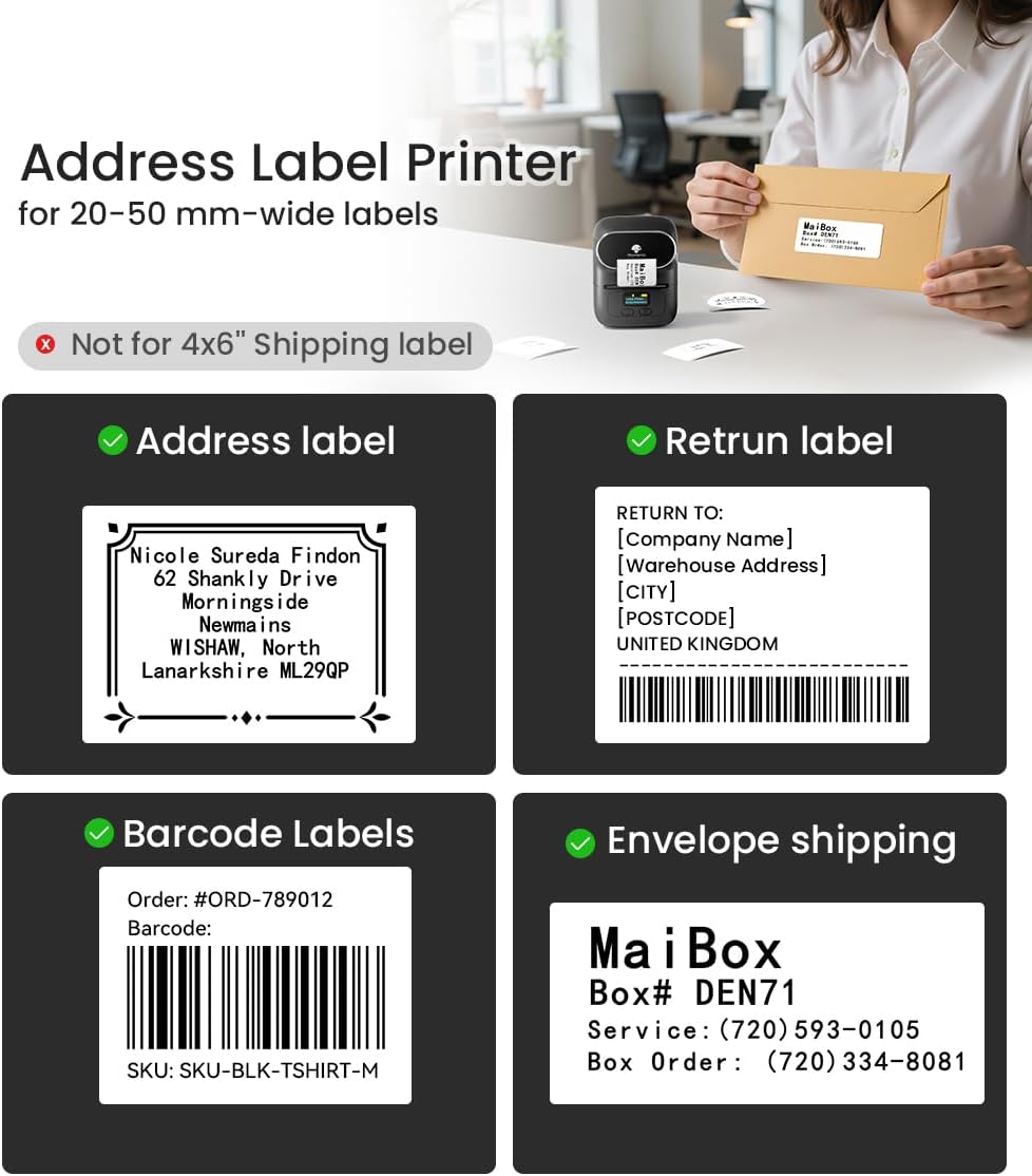 Thumbnail 5 de Phomemo M110 2 Inch Label Maker