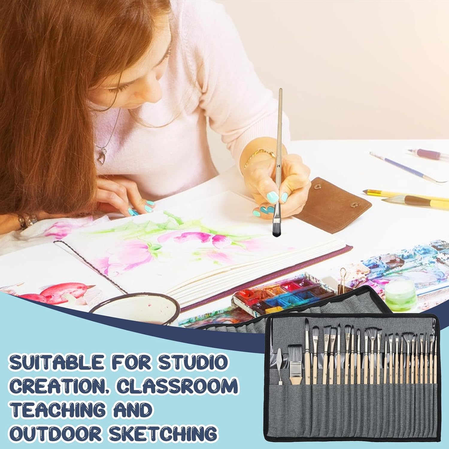 Thumbnail 3 de COGVOHY 24-Piece Paint Brush Set review: essential kit for artists and beginners