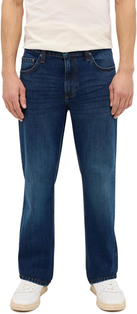 Detalle de Mustang Jeans Herren Stretch Big Sur Regular – Straight Fit mit normalem Bund