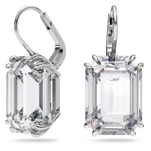 Detalle 2 de Swarovski Pendientes Millenia Blancos Octogonales 💎