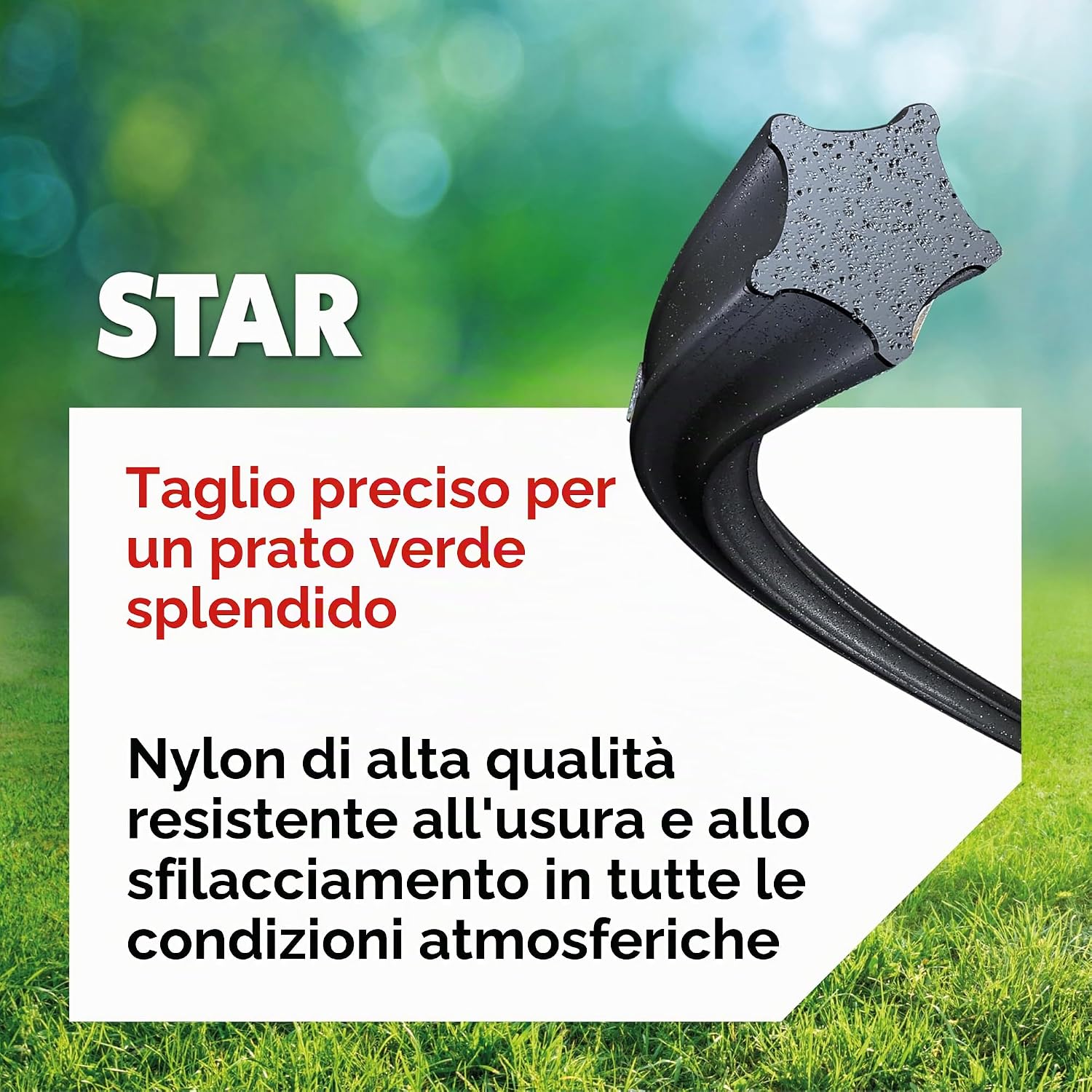Thumbnail 3 de Oregon Nylium Filo per Decespugliatore a Forma di Stella 2,4 mm x 90 m – Nylon rinforzato per erba alta e vegetazione fitta