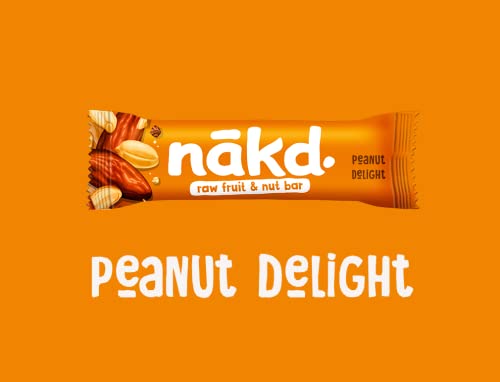 Detalle de Nākd. Peanut Delight: Barritas Raw de Fruta y Frutos Secos (18 x 35g) | 100% Naturales