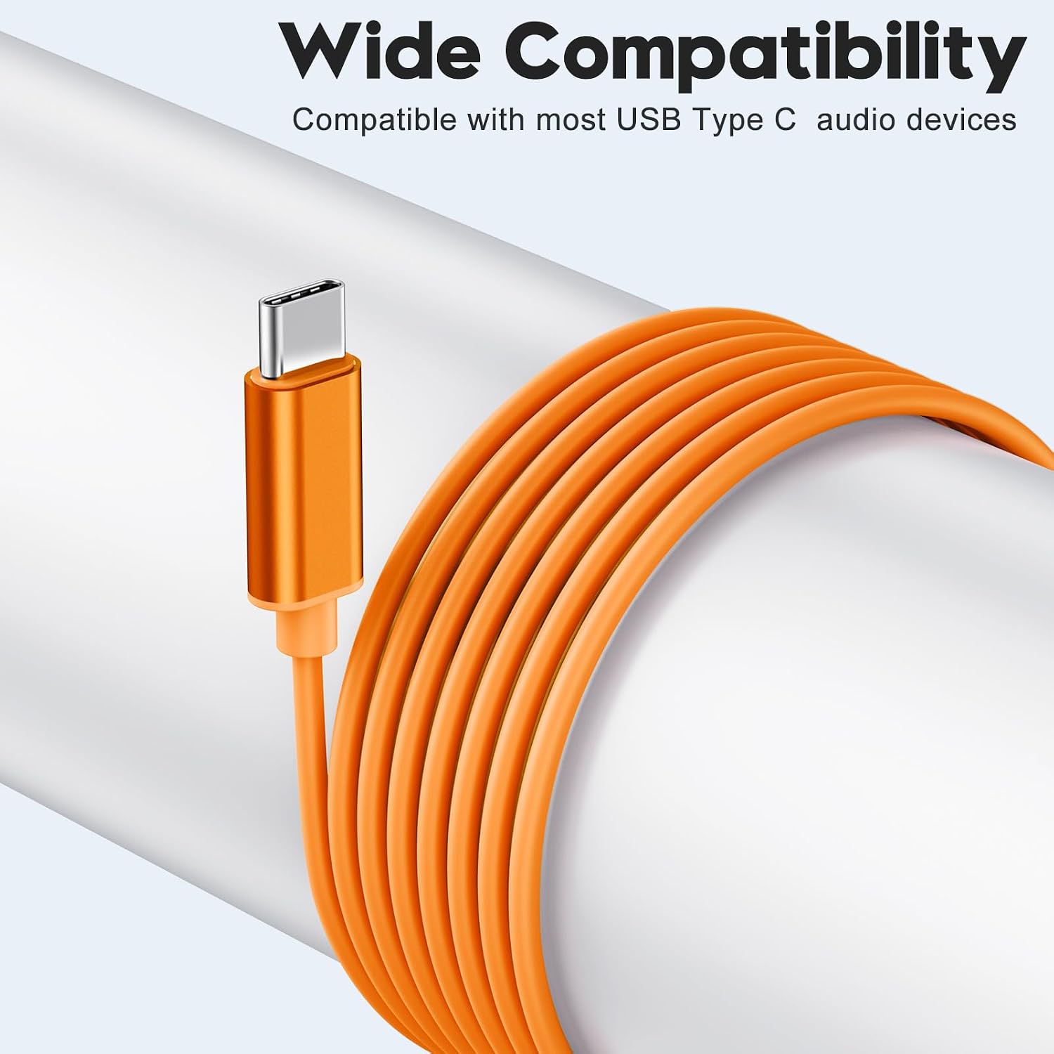Detalle de BENEWY USB‑C-Kopfhörer mit Mikrofon und Lautstärkeregler – kabelgebunden für Samsung Galaxy & iPhone (USB‑C)