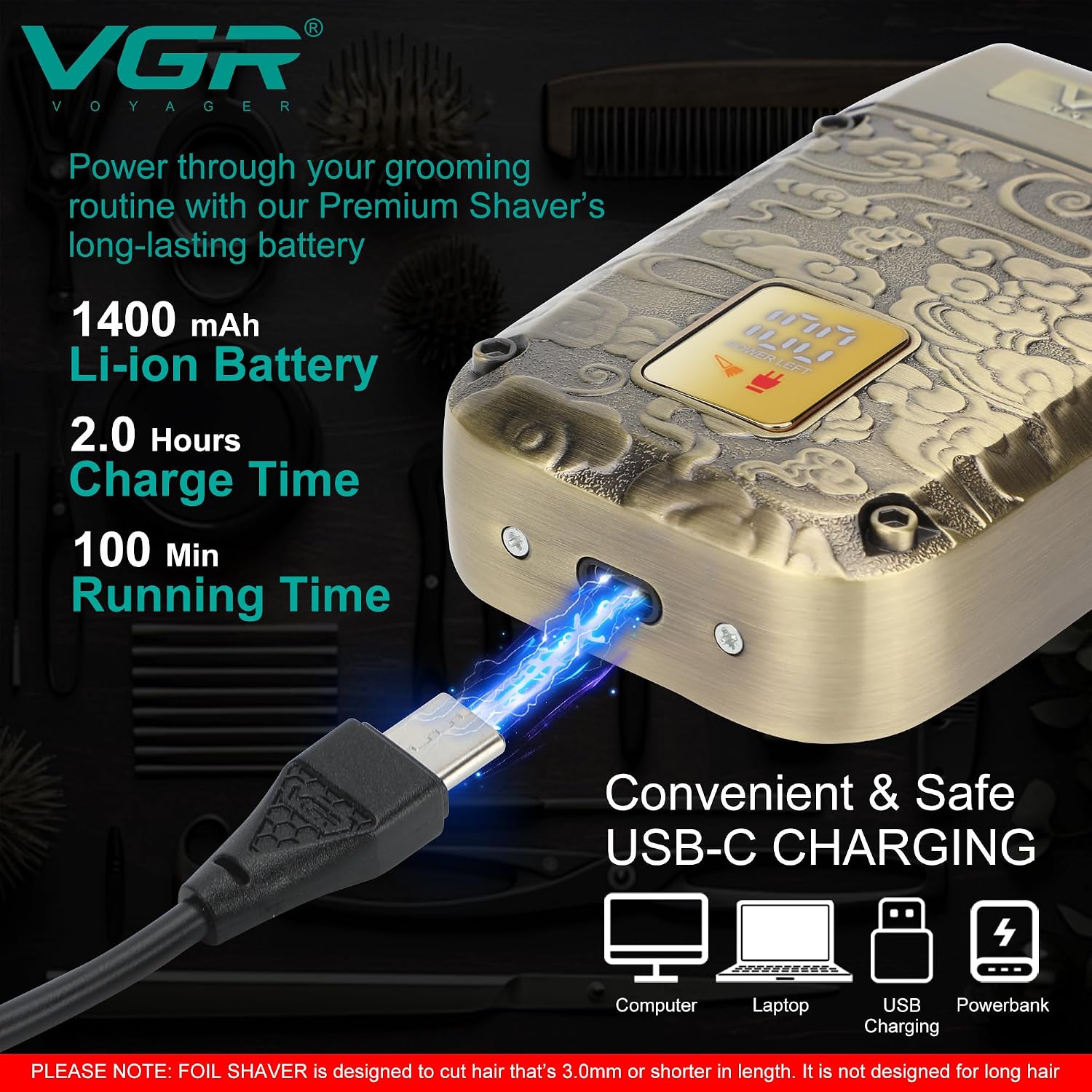 Thumbnail 4 de VGR Foil Shaver 8500 RPM