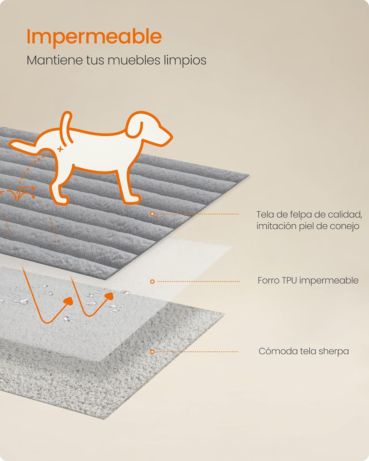 Thumbnail 2 de Feandrea Alfombra impermeable 73x63 cm