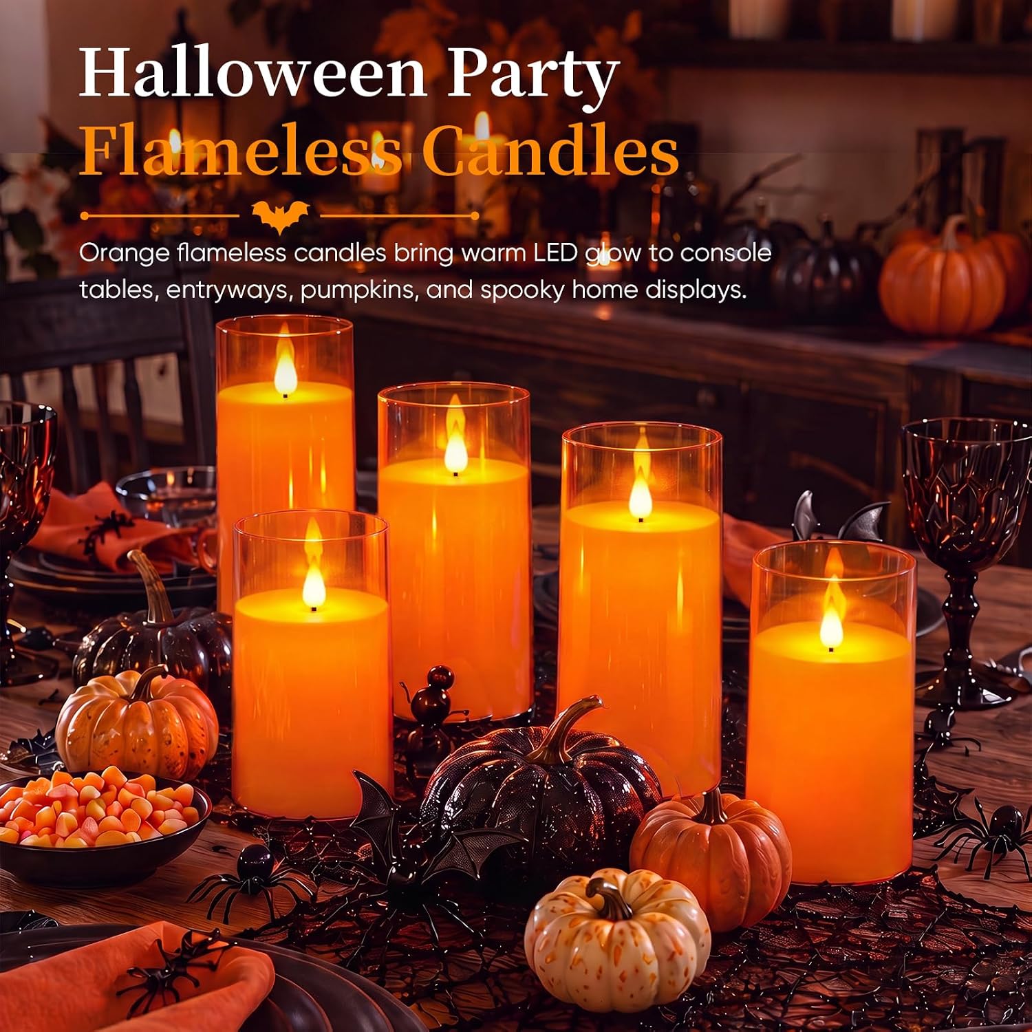 Detalle 1 de Homemory Flameless Candles, 9-Pack
