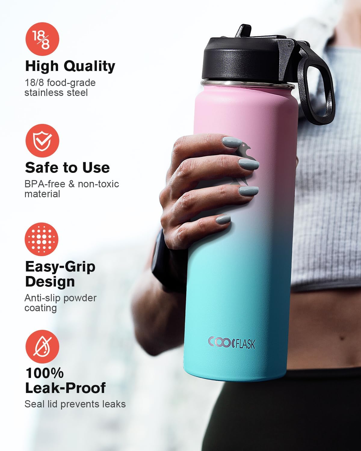 Detalle de Coolflask Coolflask borraccia termica 48 ore