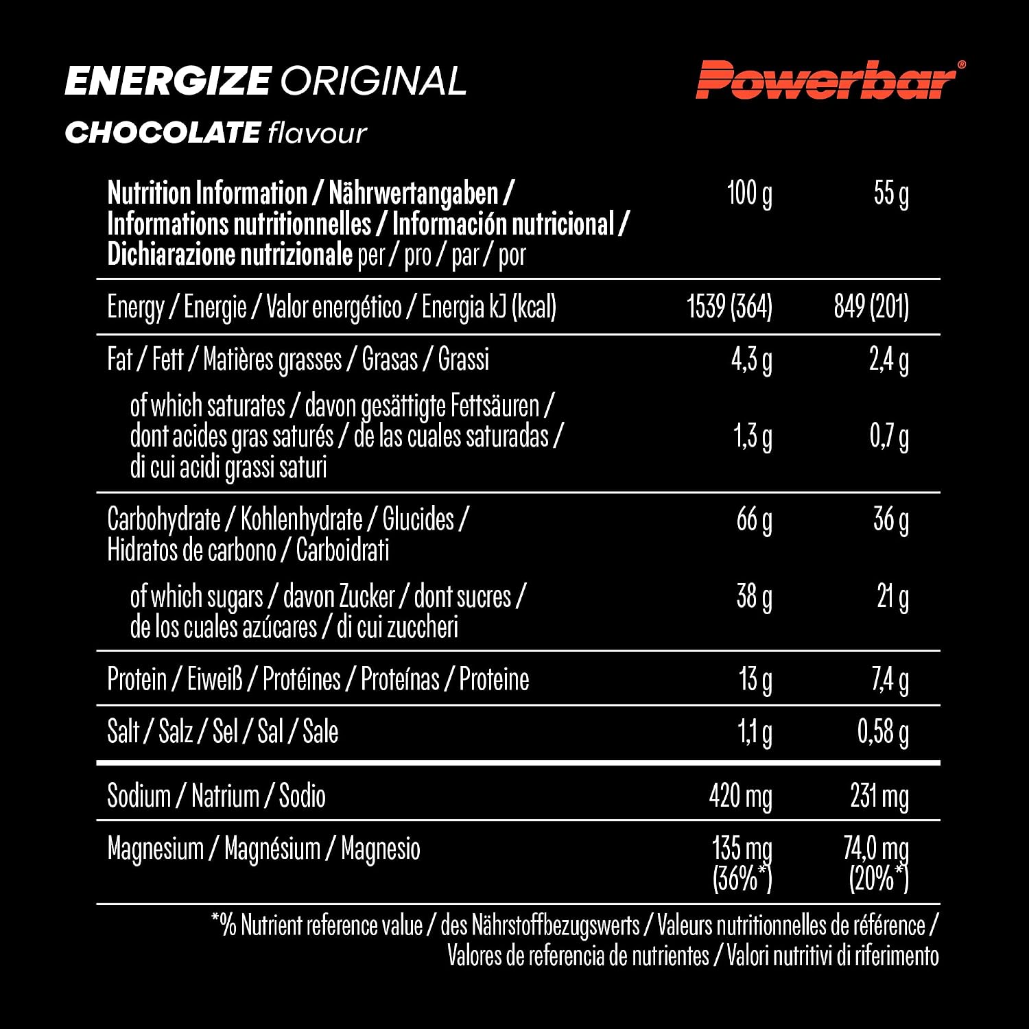 Thumbnail 5 de PowerBar Energize Original chocolat 15x55g