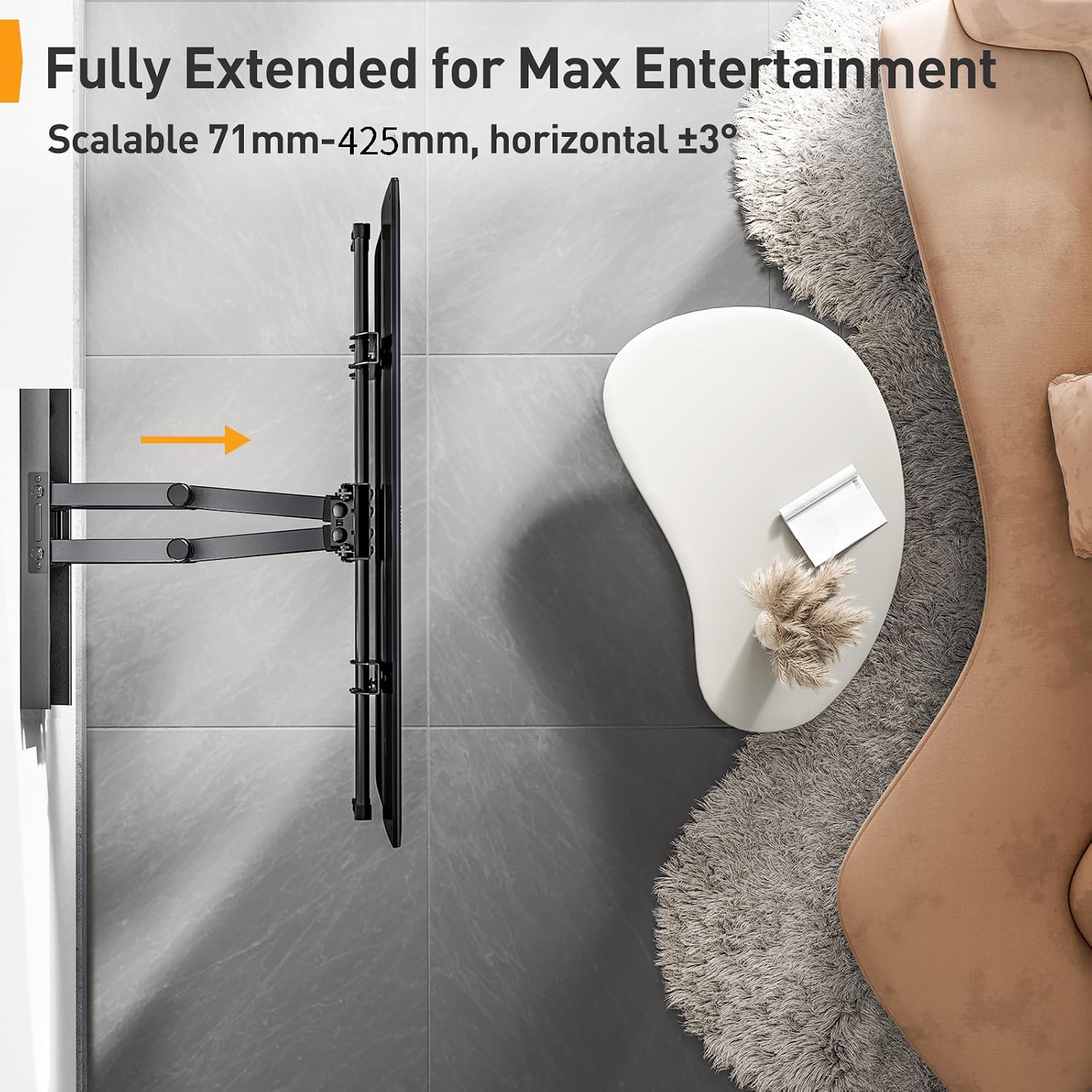 Thumbnail 4 de Perlegear TV Wall Bracket 60kg swivel tilt