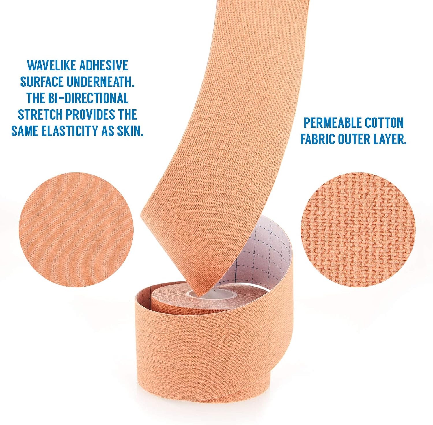 Thumbnail 1 de Proworks Kinesiology Tape (5-metre roll) for elastic muscle support during exercise, sport & recovery