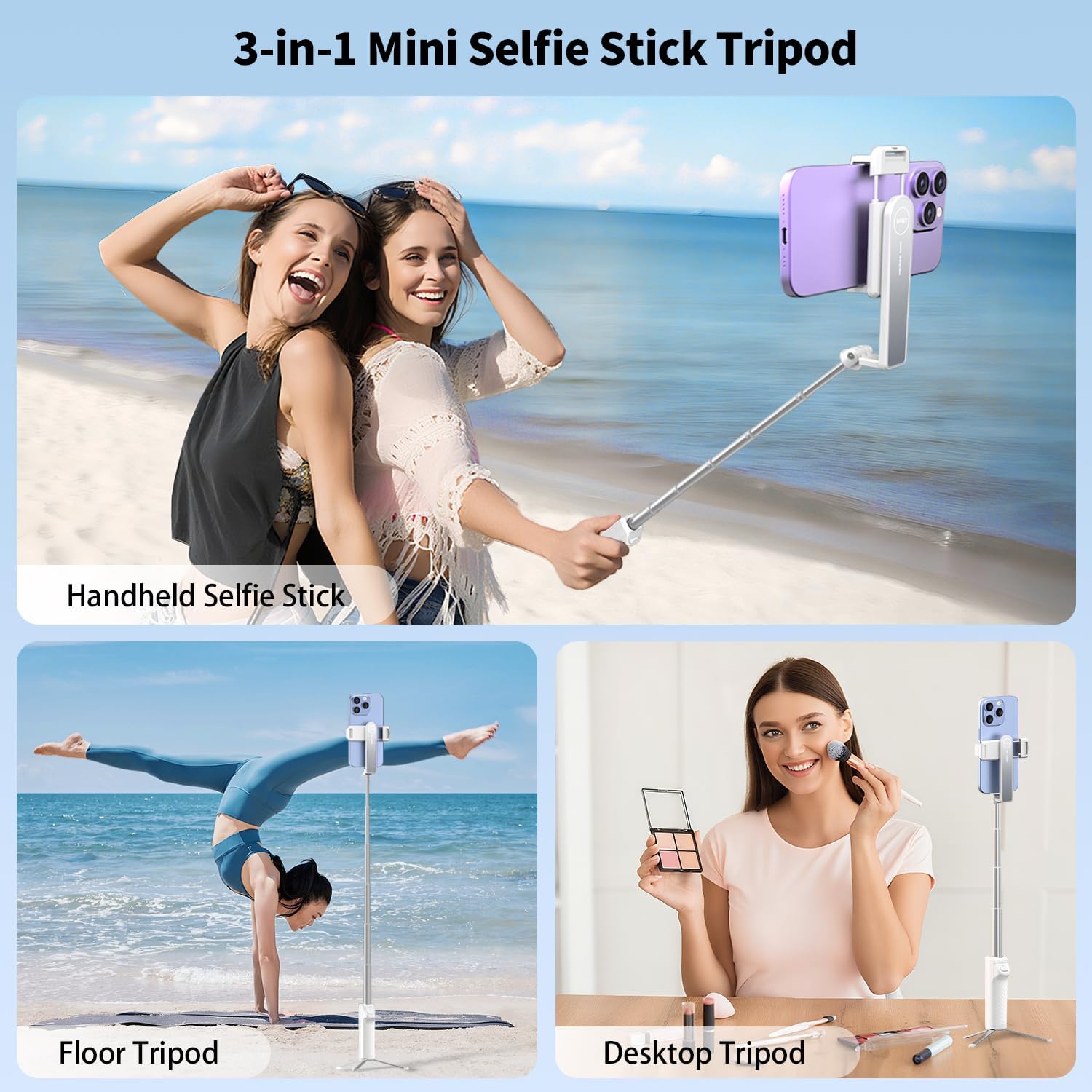 Detalle 2 de yAyusi Mini Trípode Selfie Extensible