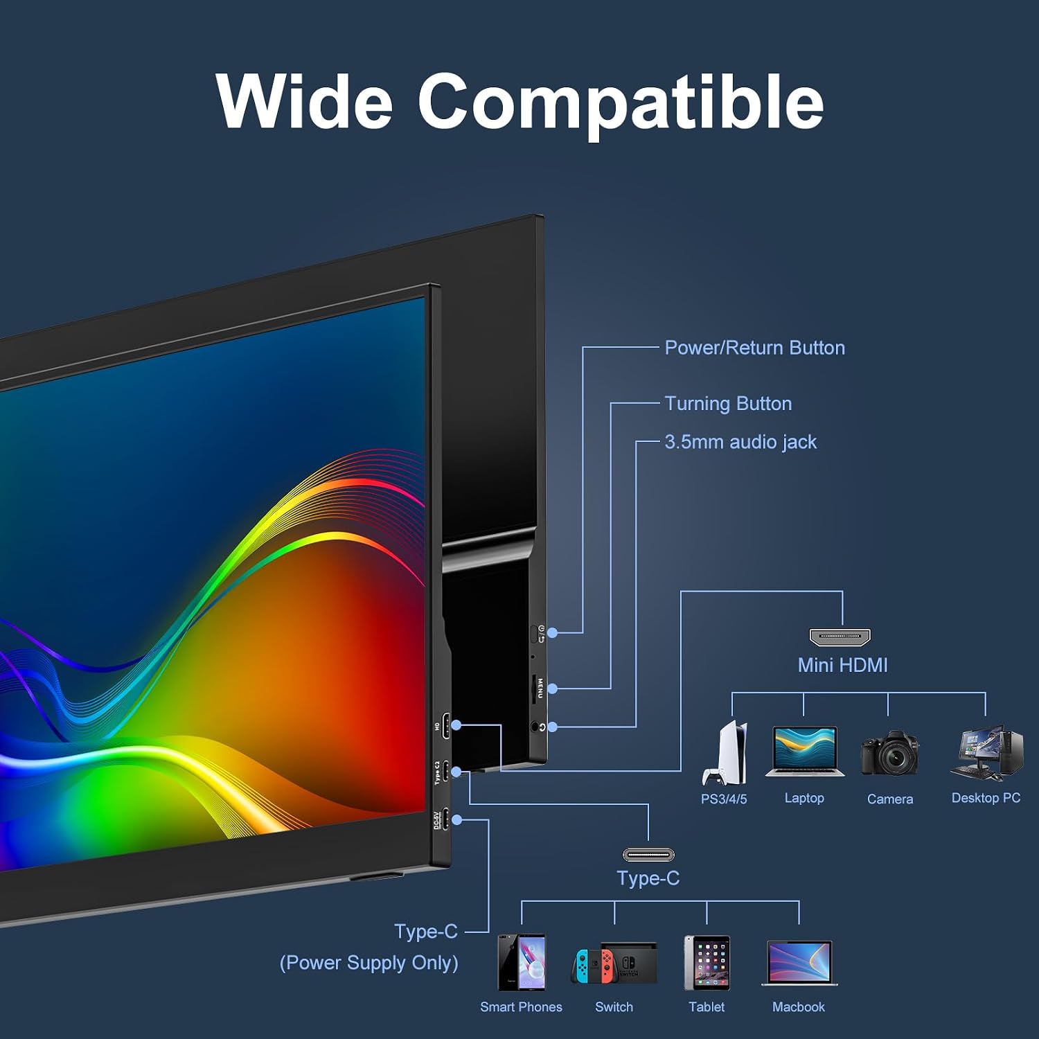 Thumbnail 3 de SSYA 15.6 inch Portable Screen Monitor