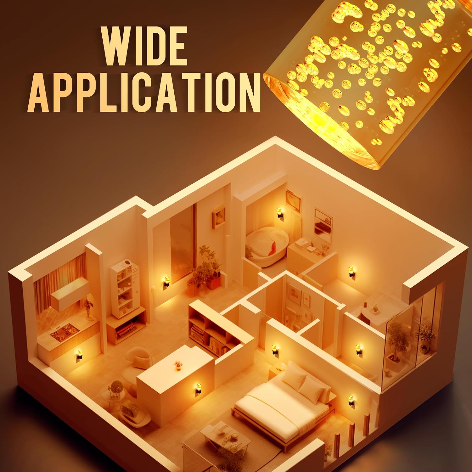 Thumbnail 6 de DORESshop WL220 LED Plug-In Night Light, Dimmable Amber Design