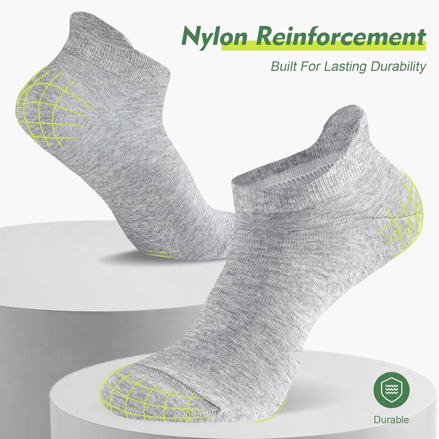 Detalle de SockWaddles – 10 paia di calzini corti unisex in cotone, traspiranti e resistenti