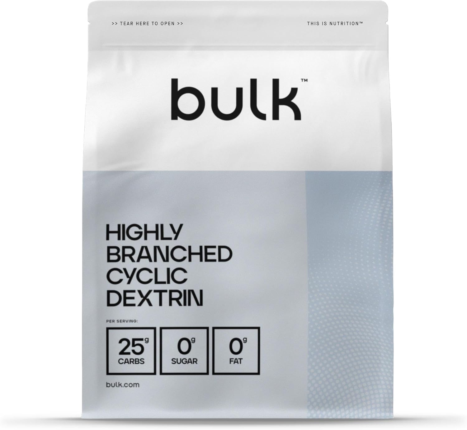 Detalle de Cluster Dextrin hautement ramifiée (Bulk Dextrine cyclique) 500 g – 20 portions