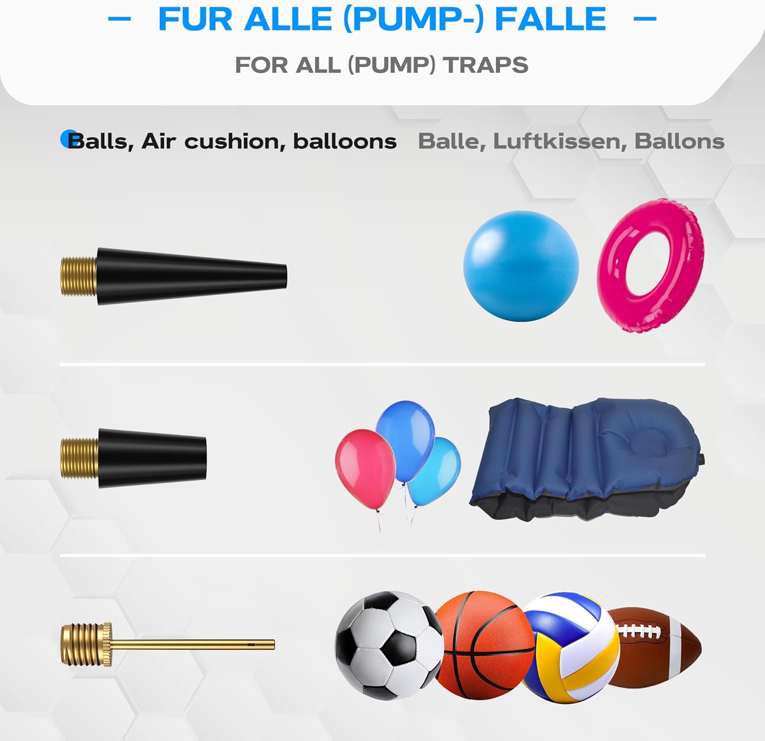 Detalle de WATSABRO Fahrradventil Adapter Set – Universelle Adapterlösung für AV, SV und DV mit praktischer Aufbewahrungsbox