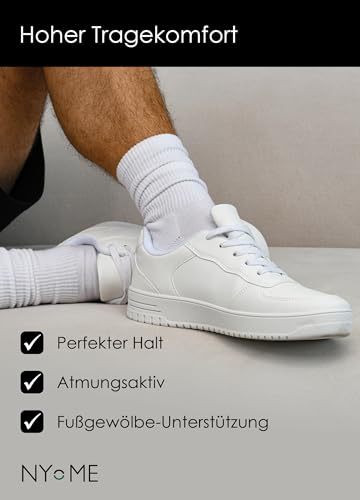 Detalle 2 de NYME Chaussettes de tennis noir et blanc – pack de 6 ⚙