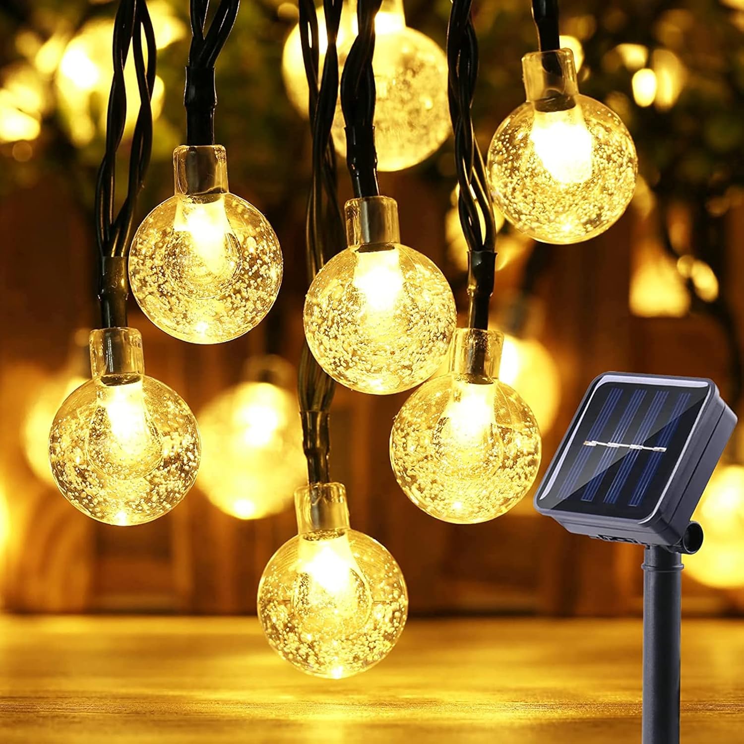 Detalle de Moxled Solar Lichterkette Außen 60 LED