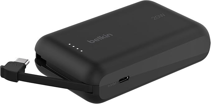 Detalle de Belkin BoostCharge Power Bank 10K mAh con USB-C PD ⚡