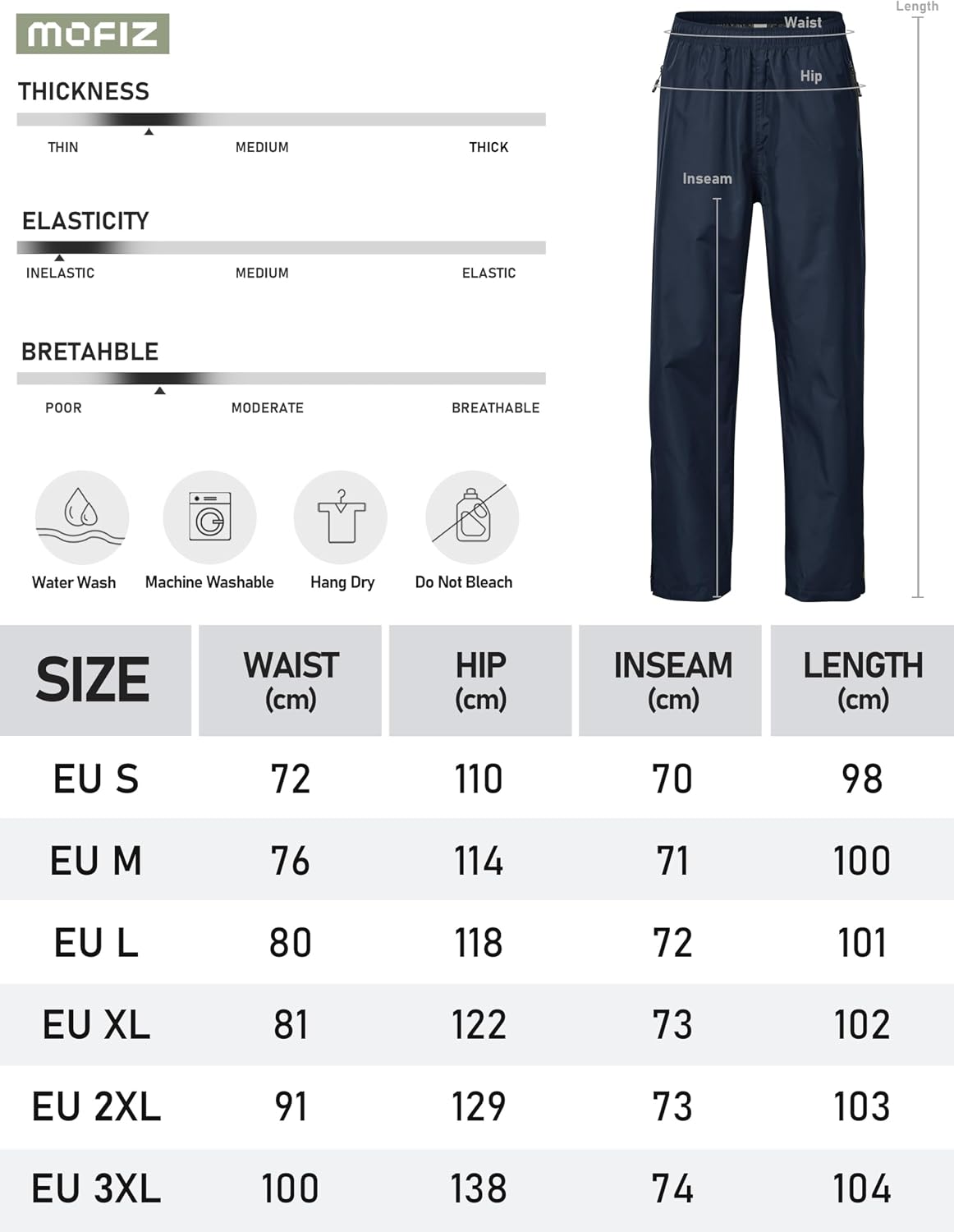 Thumbnail 6 de MoFiz Pantalon Imperméable Femme 5000mm