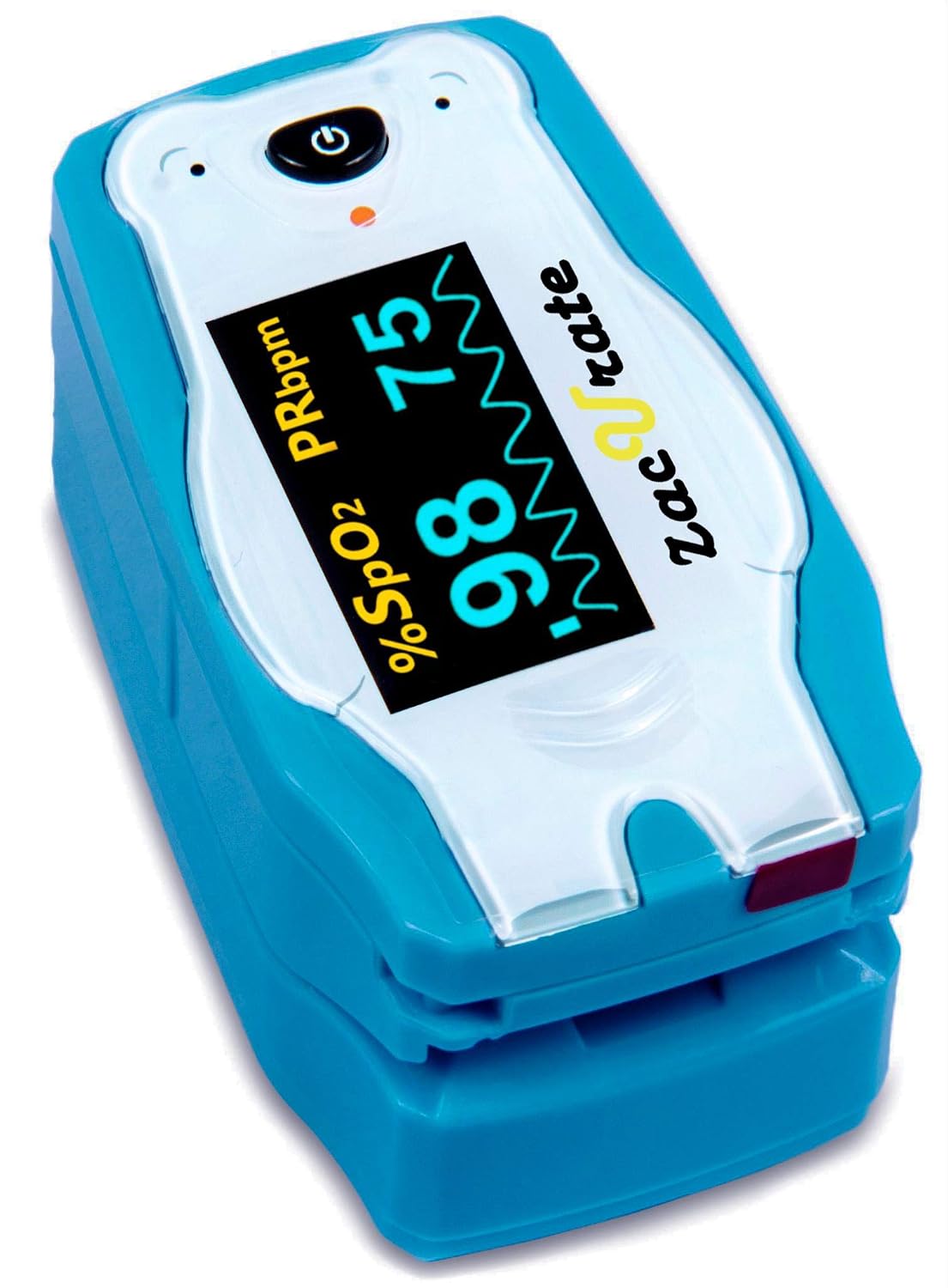 Detalle de Zacurate 10430P-W Children's Fingertip Pulse Oximeter with OLED Display