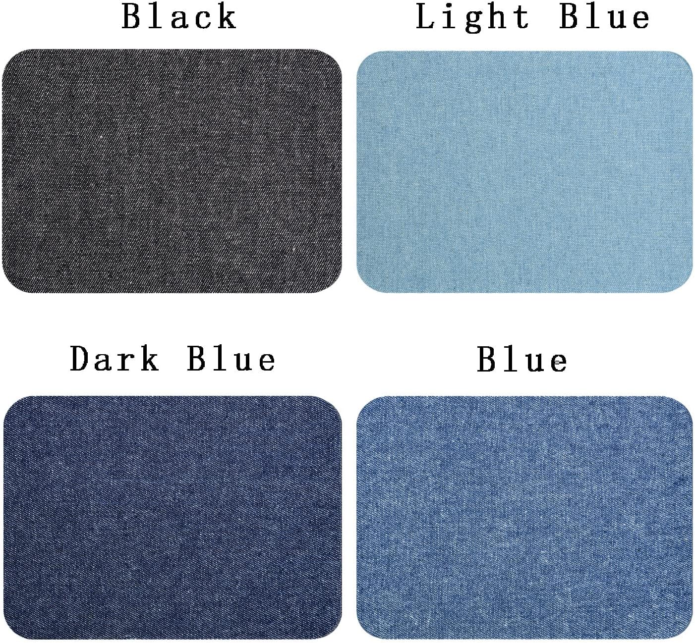 Detalle de Guokuai Iron-On Fabric Patches, 3 x 4.25 in.