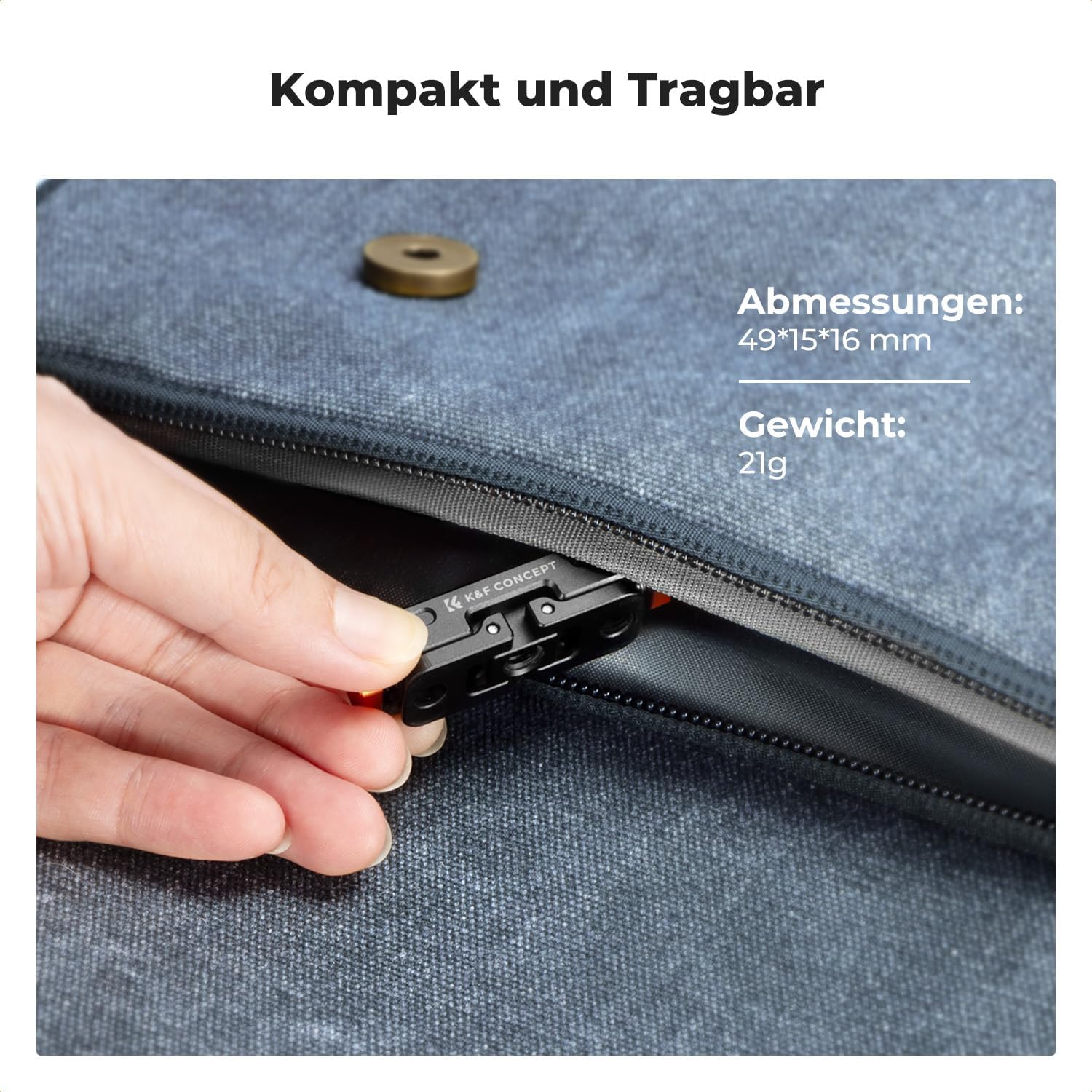 Thumbnail 5 de K&F CONCEPT Magnetischer Schnellverschluss-Adapterhalter für Insta360 Go Ultra (1/4-Zoll)