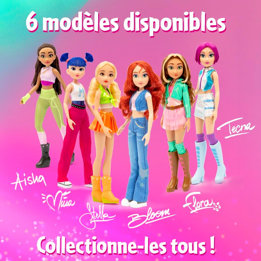 Thumbnail 6 de Winx Poupée articulée 26 cm – Série Iconic, Modèle Aisha (VNX775), violet et vert