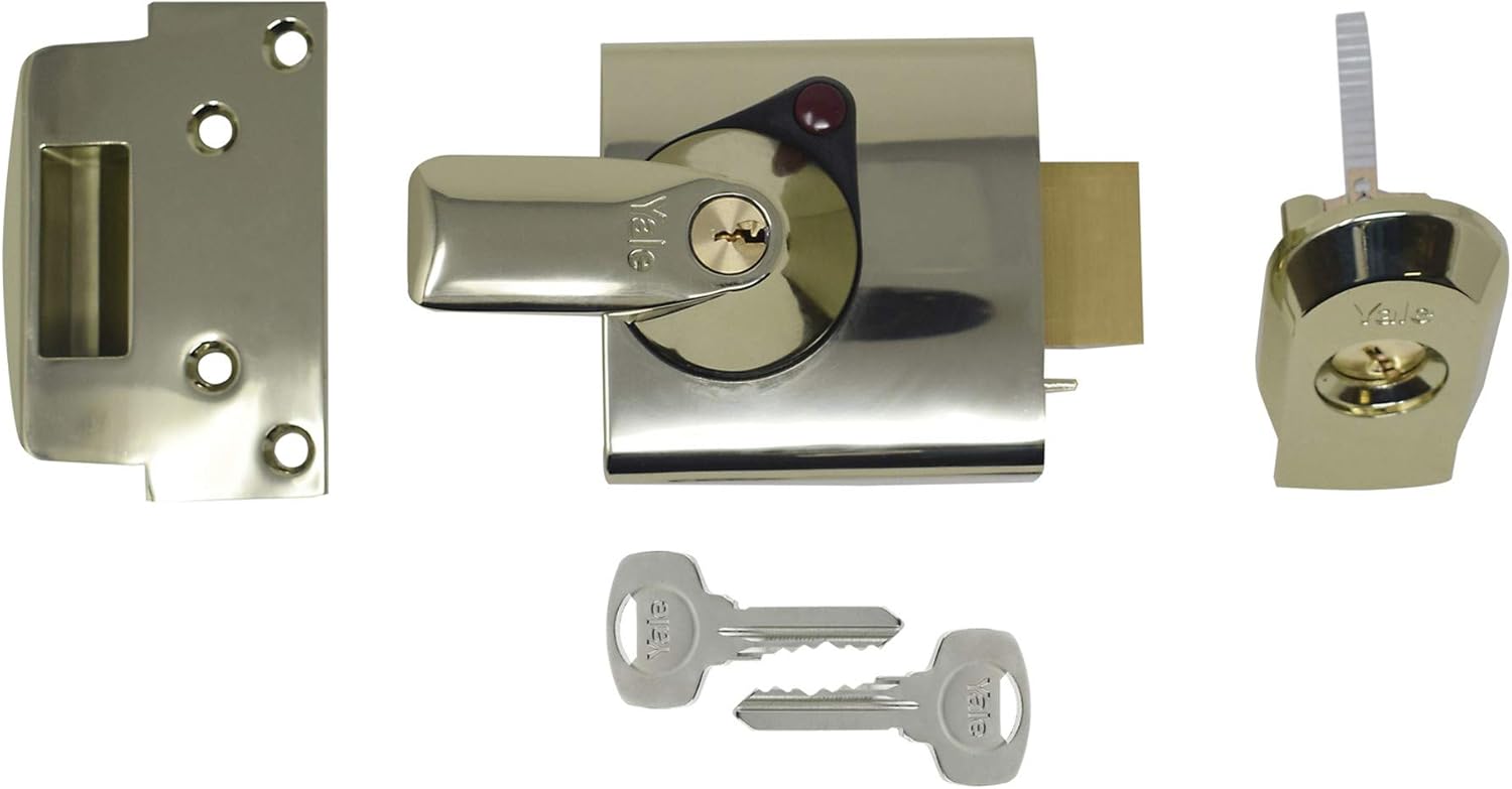 Thumbnail 1 de Yale BS2 British Standard Nightlatch (40mm backset) – Brass finish