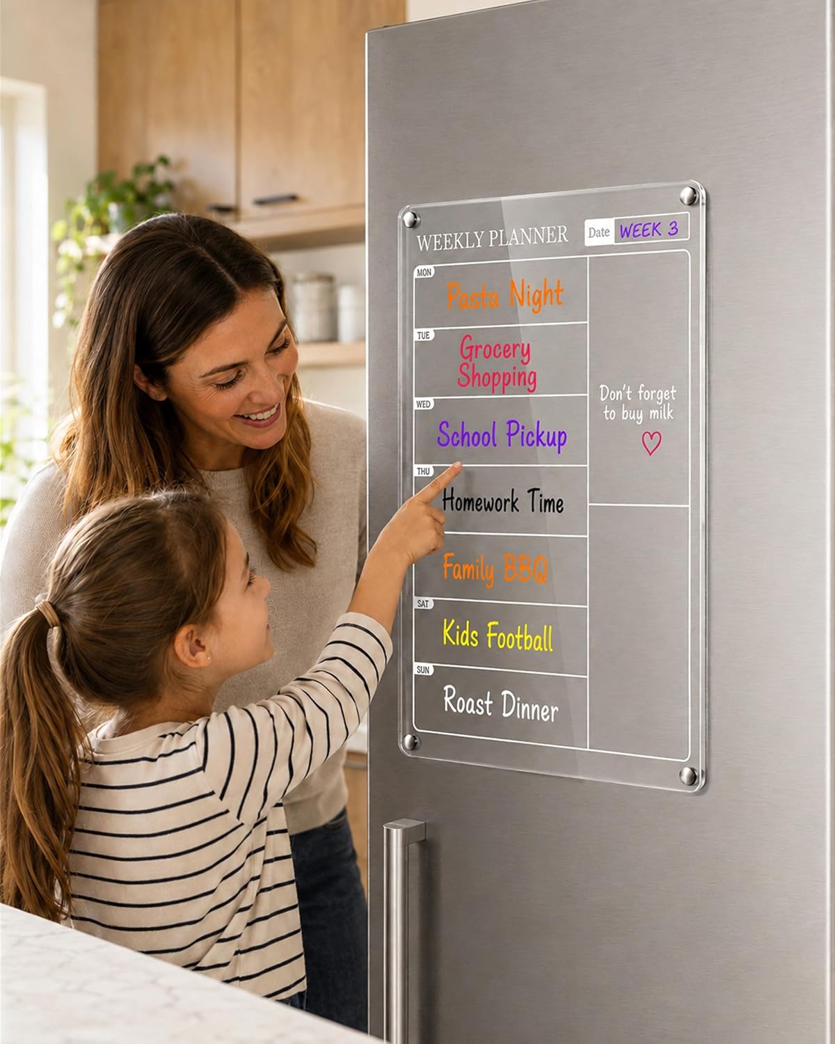 Detalle 1 de Magnetic Fridge Planner 13x9.7 weekly